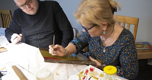 Warsztaty ikonopisania w Skrzatuszu