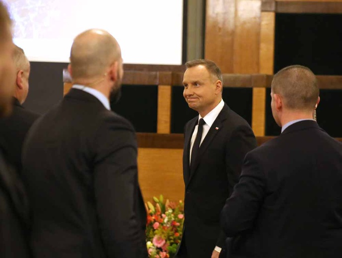 Prezydent Andrzej Duda na jubileuszu 50-lecia Cyfronetu AGH