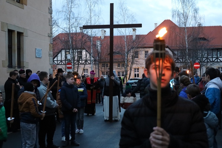 Świdnica. Miejska Droga Krzyżowa pod pomnik św. Jana Pawła II