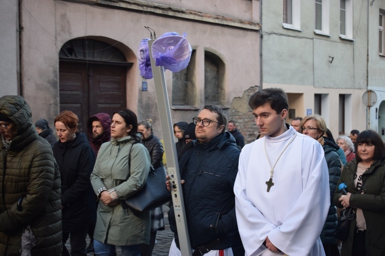 Ząbkowice Śl. Miejska Droga Krzyżowa ze św. Jadwigą i św. Janem Pawłem II 