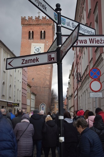 Ząbkowice Śl. Miejska Droga Krzyżowa ze św. Jadwigą i św. Janem Pawłem II 