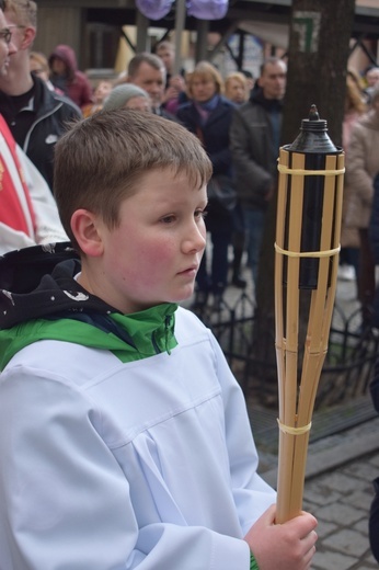 Ząbkowice Śl. Miejska Droga Krzyżowa ze św. Jadwigą i św. Janem Pawłem II 