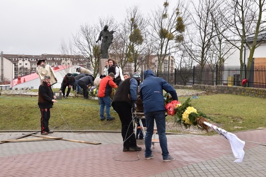 Jak górale w Gdańsku palmę postawili