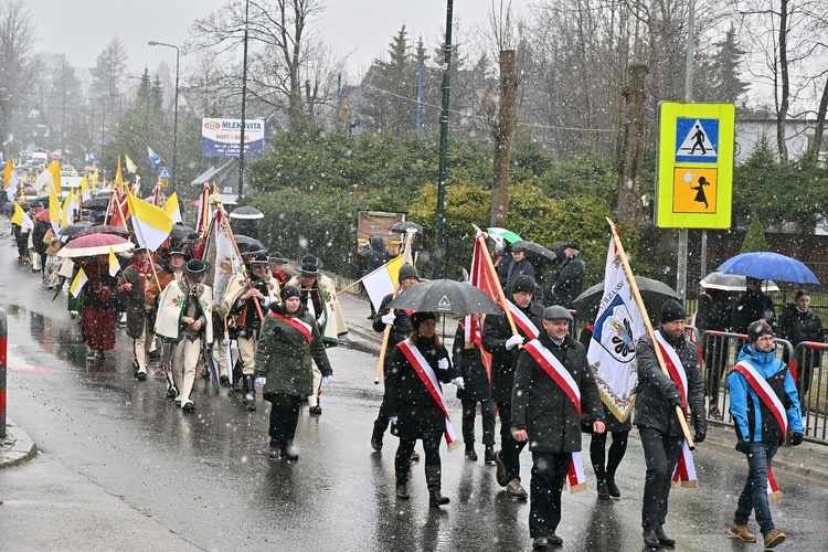 Marsz w obronie Jana Pawła II w Zakopanem