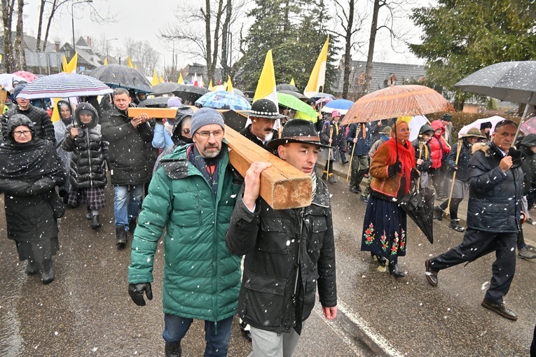 Marsz w obronie Jana Pawła II w Zakopanem