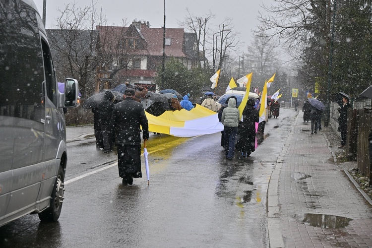 Marsz w obronie Jana Pawła II w Zakopanem