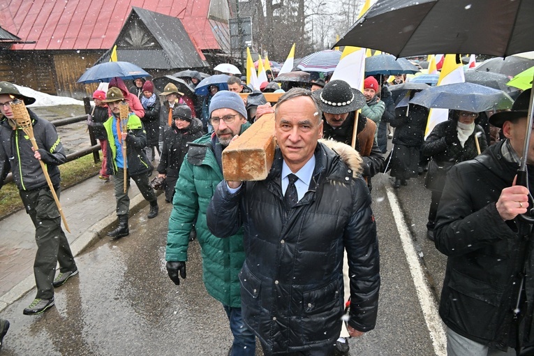 Marsz w obronie Jana Pawła II w Zakopanem