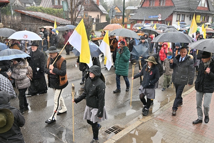 Marsz w obronie Jana Pawła II w Zakopanem