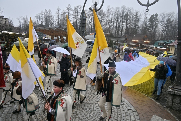 Marsz w obronie Jana Pawła II w Zakopanem