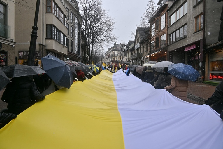 Marsz w obronie Jana Pawła II w Zakopanem