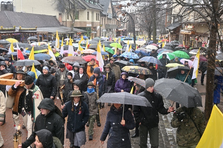 Marsz w obronie Jana Pawła II w Zakopanem