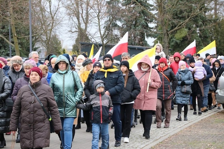 Marsz papieski w Łęcznej