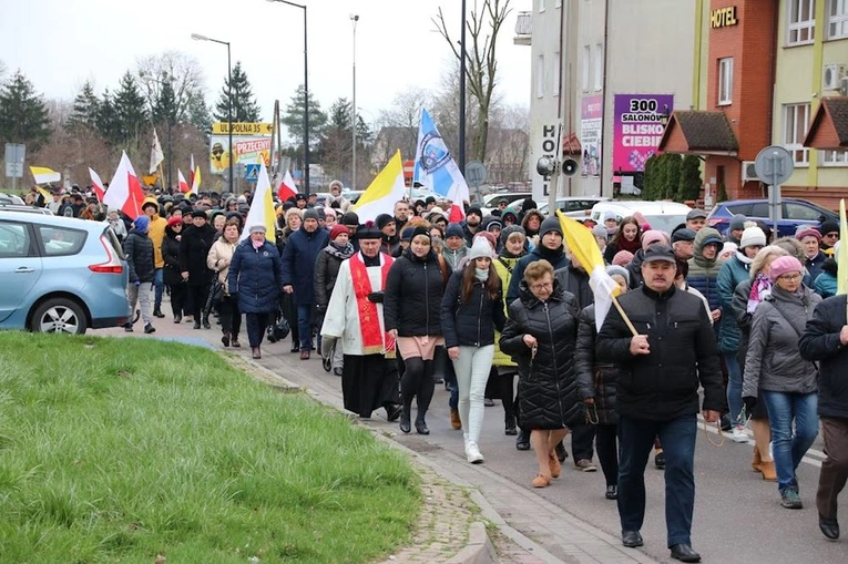 Marsz papieski w Łęcznej