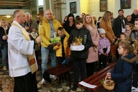 Poświęcenie pokarmów w parafii Trójcy Świętej w Lublinie.