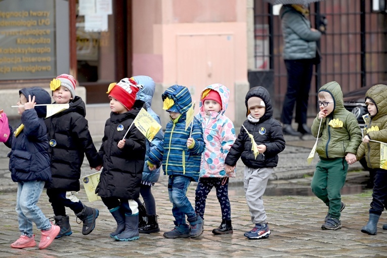 Żółty marsz żonkili z Pola Nadziei przeszedł przez Świdnicę