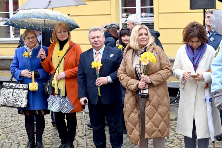 Żółty marsz żonkili z Pola Nadziei przeszedł przez Świdnicę