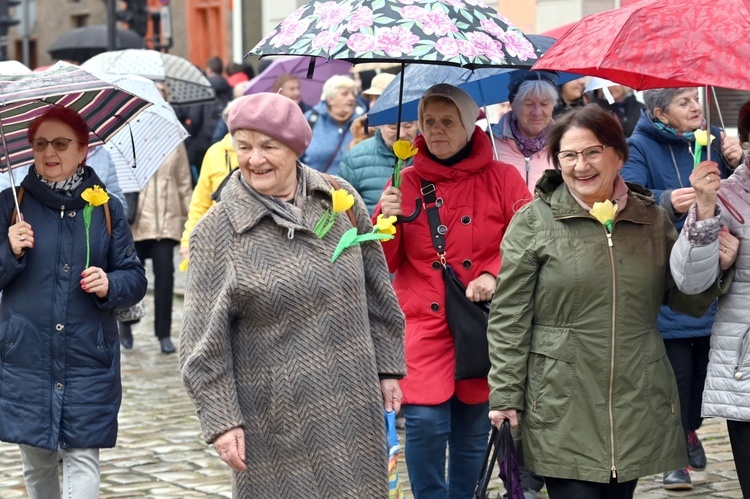 Żółty marsz żonkili z Pola Nadziei przeszedł przez Świdnicę