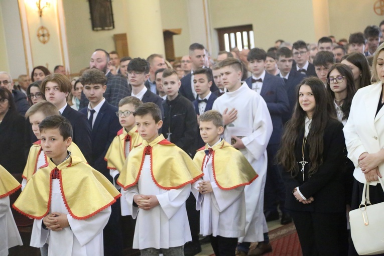 Bierzmowanie w Trzcianie k. Mielca