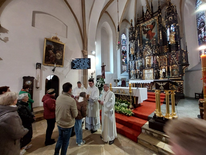 Odebranie i wprowadzenie relikwii św. Faustyny do kościoła św. Michała Archanioła w Bystrzycy Kłodzkiej
