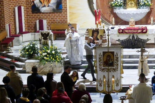 Greckokatolicka liturgia paschalna w Bielsku-Białej-Leszczynach 2023