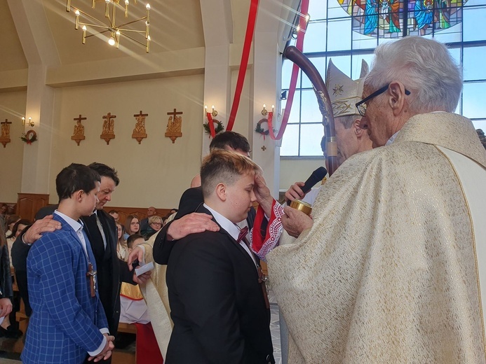 Bierzmowanie w Podłopieniu