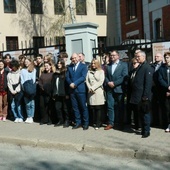 Otwarcie wystawy o Wojciechu Korfantym pod siedzibą lubelskiego IPN.