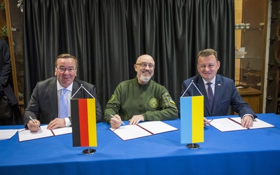 MON: ministrowie obrony Polski, Ukrainy i Niemiec podpisali list intencyjny ws. ustanowienia w Polsce centrum serwisowego Leopardów