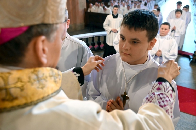 Promocja ceremoniarzy i lektorów w świdnickiej katedrze 