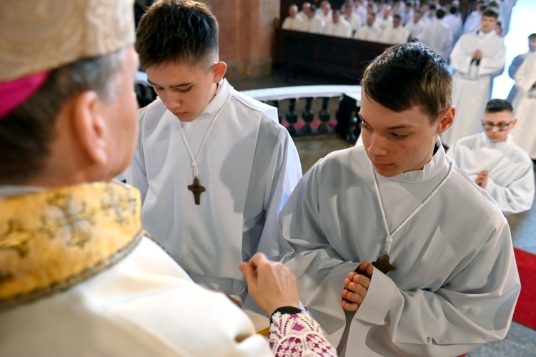 Promocja ceremoniarzy i lektorów w świdnickiej katedrze 