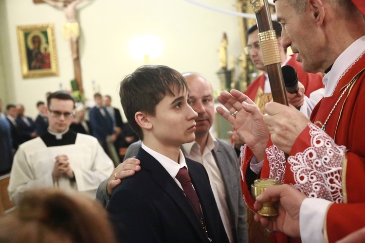 Bierzmowanie w Pleśnej