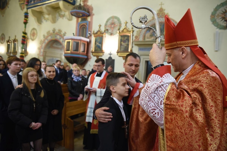 Bierzmowanie w Starym Wiśniczu