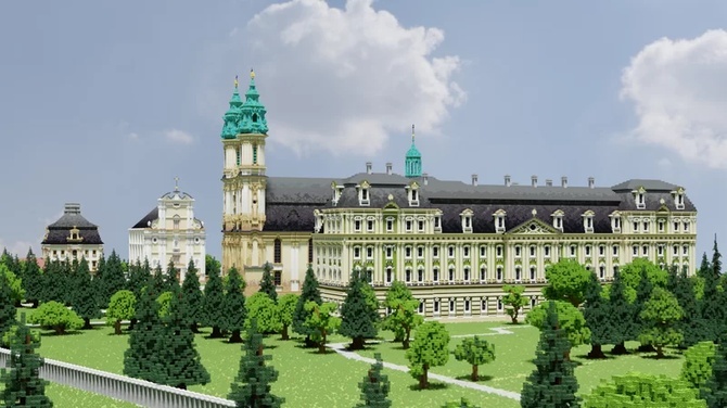 Krzeszowskie sanktuarium w Minecrafcie