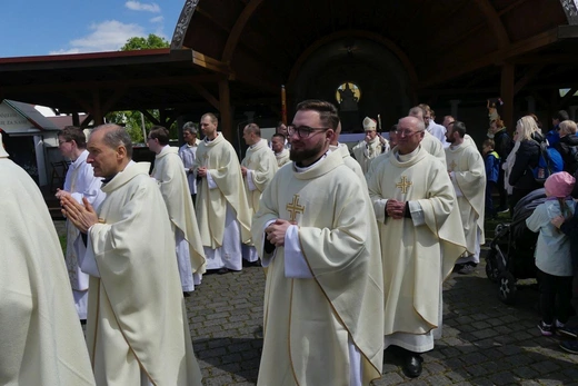 Msza św. pielgrzymów łagiewnickich w Hałcnowie - 2023