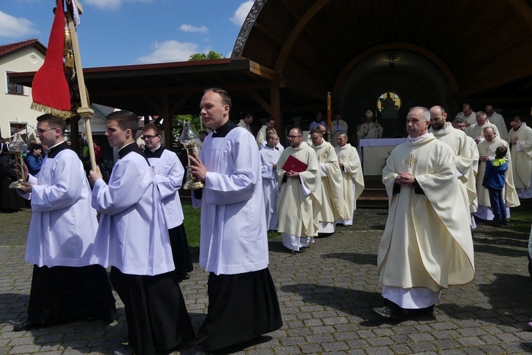 Msza św. pielgrzymów łagiewnickich w Hałcnowie - 2023