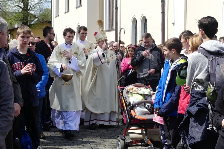 Msza św. pielgrzymów łagiewnickich w Hałcnowie - 2023