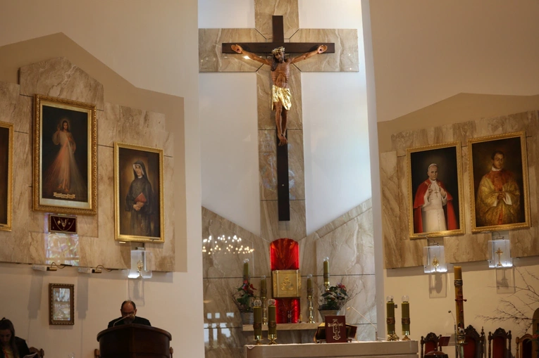 Powitanie grupy św. Matki Teresy na noclegu w Malcu