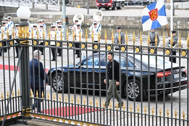 Prezydent Ukrainy przybył z wizytą do Helsinek