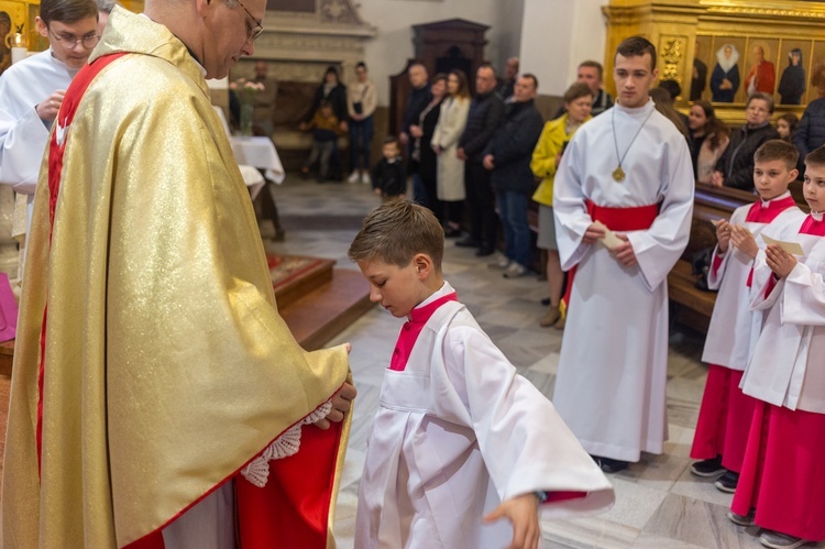 Katedra. Błogosławieństwo nowych ministrantów