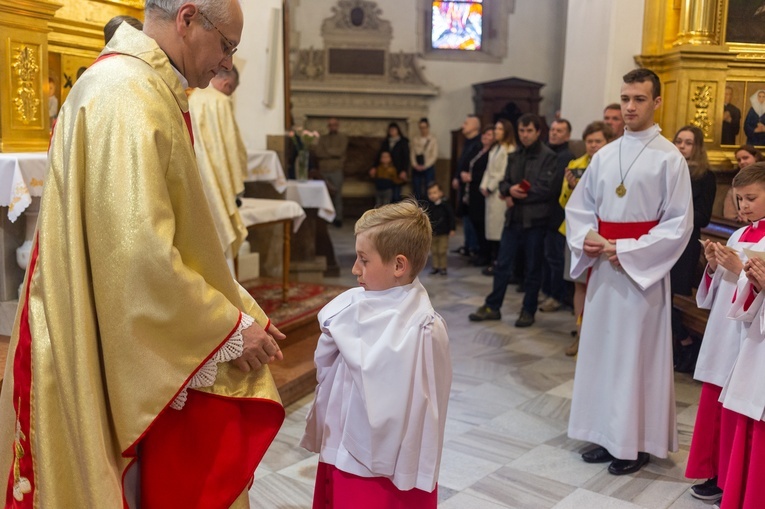 Katedra. Błogosławieństwo nowych ministrantów