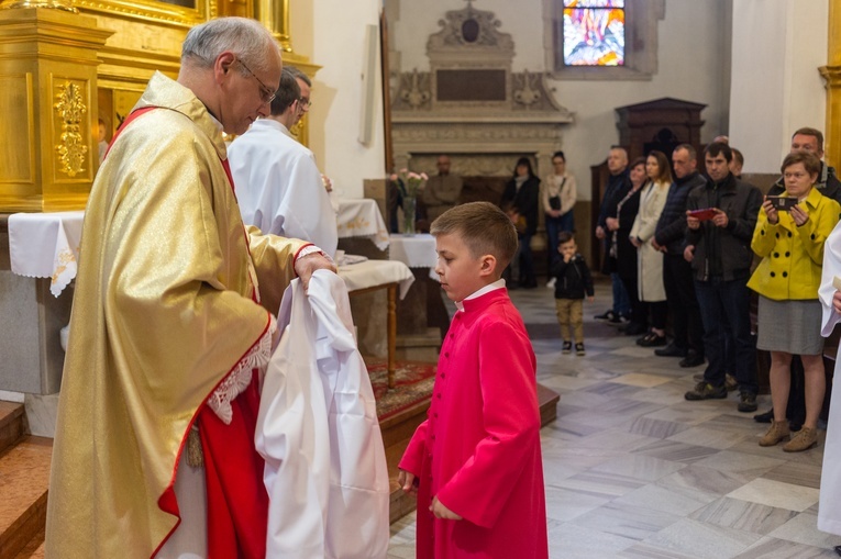 Katedra. Błogosławieństwo nowych ministrantów