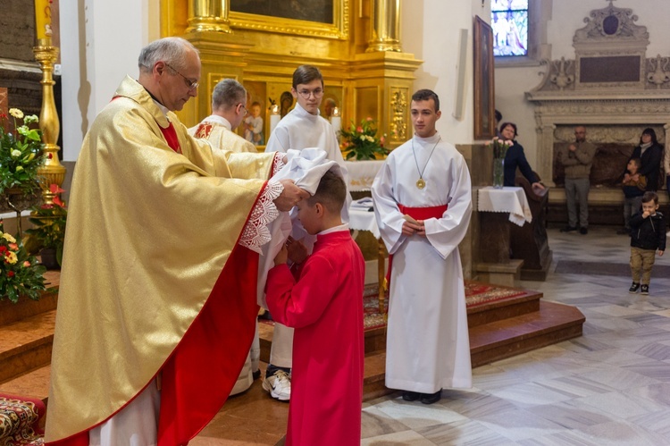 Katedra. Błogosławieństwo nowych ministrantów