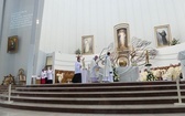 Msza św. na zakończenie pieszej pielgrzymki w sanktuarium Bożego Miłosierdzia - 2023