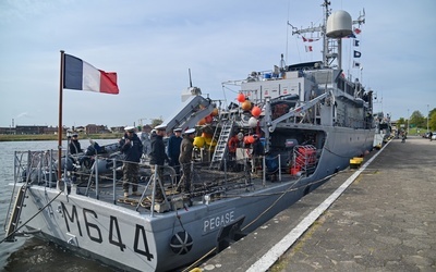 Pięć okrętów "Tarczy Przeciwminowej" NATO przybiło do szczecińskich nabrzeży