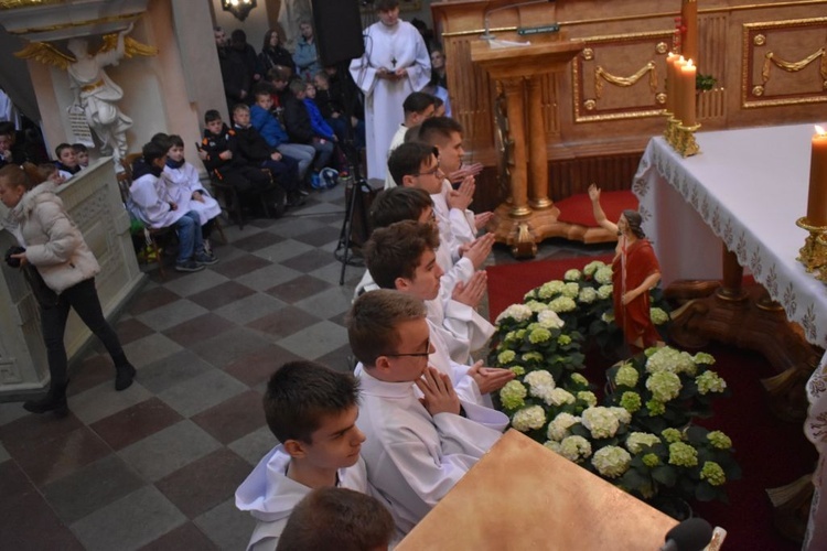 Ministranci z całej diecezji przyjechali dziś na pielgrzymkę do Paradyża