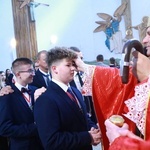 Bierzmowanie w Łękach Górnych