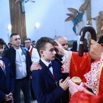 Bierzmowanie w Łękach Górnych