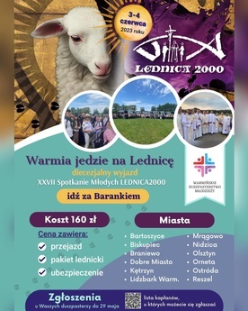 Warmia jedzie na Lednicę