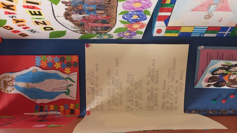 Misyjne prace dzieci z przedszkola