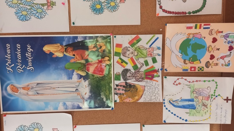 Misyjne prace dzieci z przedszkola