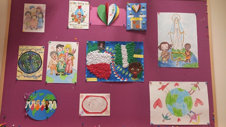 Misyjne prace dzieci z przedszkola